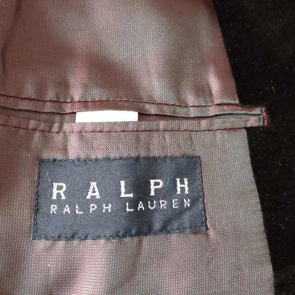 Ralph Ralph Lauren black velvet dinner jacket blazer two button - Picture 2 of 10
